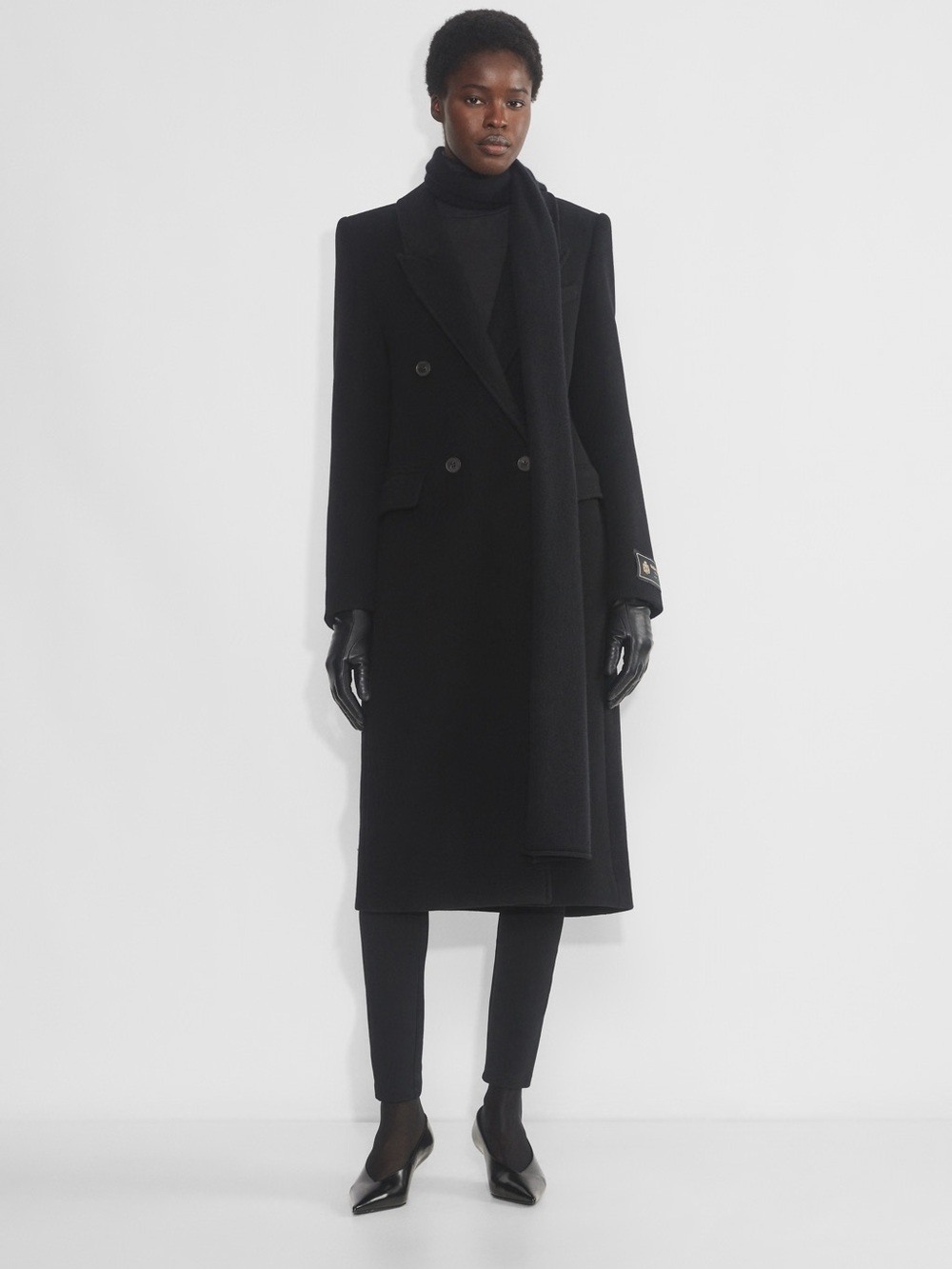 Babaton Aritzia ‘Constant’ Wool Coat - Black, Women’s Large